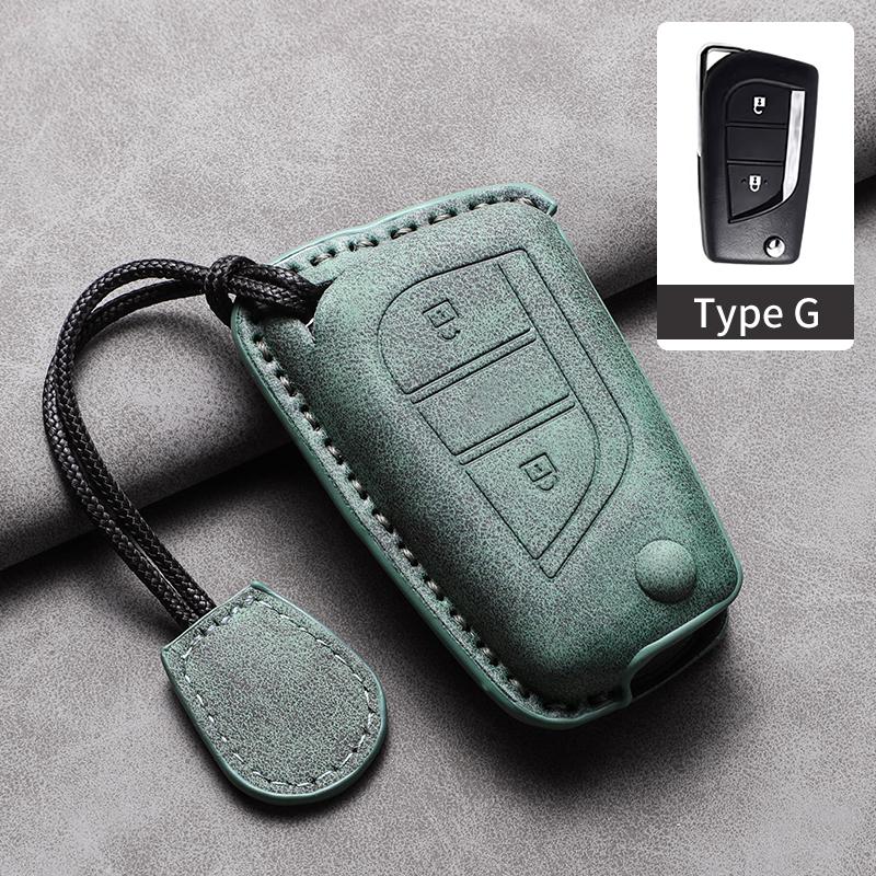 Car Key Case Cover For Toyota Aygo Yaris Highlander Corolla Camry RAV4 Levin Reiz Hilux Car Keychain Protector Shell Accessories