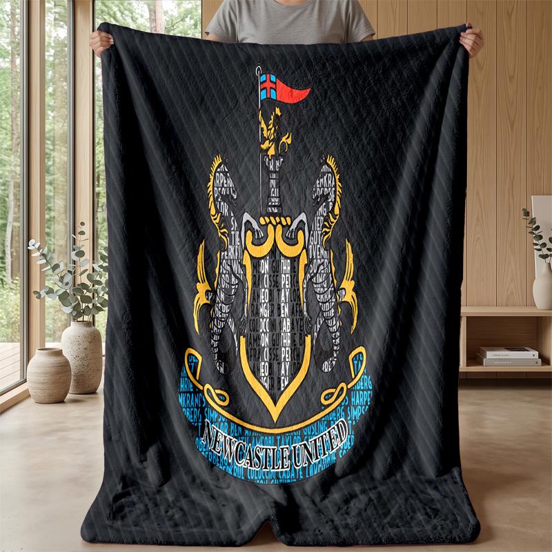 Newcastle United Theme blanket Soft Flannel Fleece Blanket Warm Lightweight Throw Blanket for Home Sofa Bed