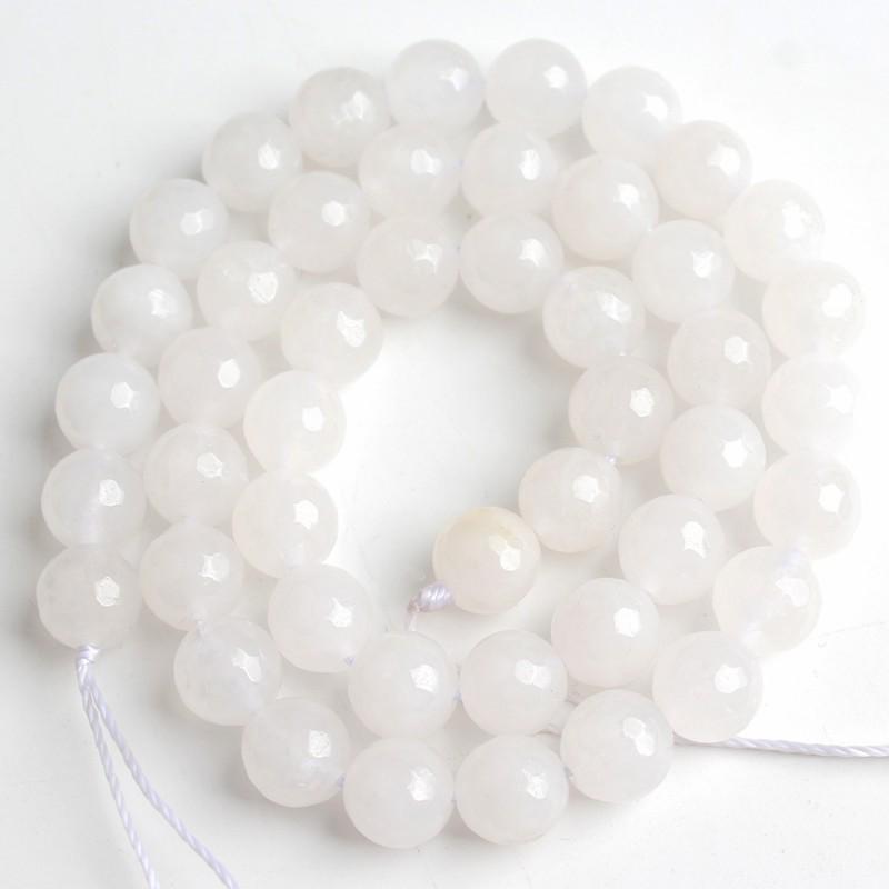 

4/6/8/10/12 мм натуральный граненый розовый зеленый халцедоновый нефритовый камень круглые бусины для изготовления ювелирных изделий 15 дюймов 12mm