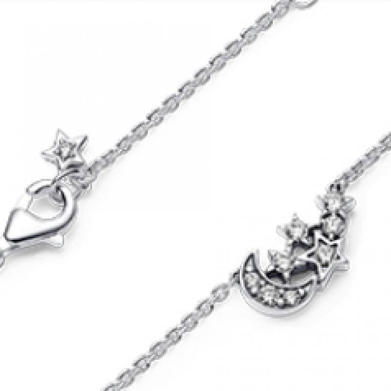 Pandora Sparkling Moon   Star Collier Necklace 392991c01