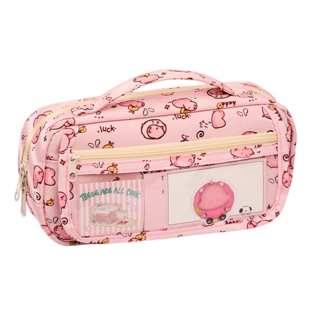 Capybara Pencil Case Six Layers Stationery Pouch Portable Pen Bag  Back To School Gift