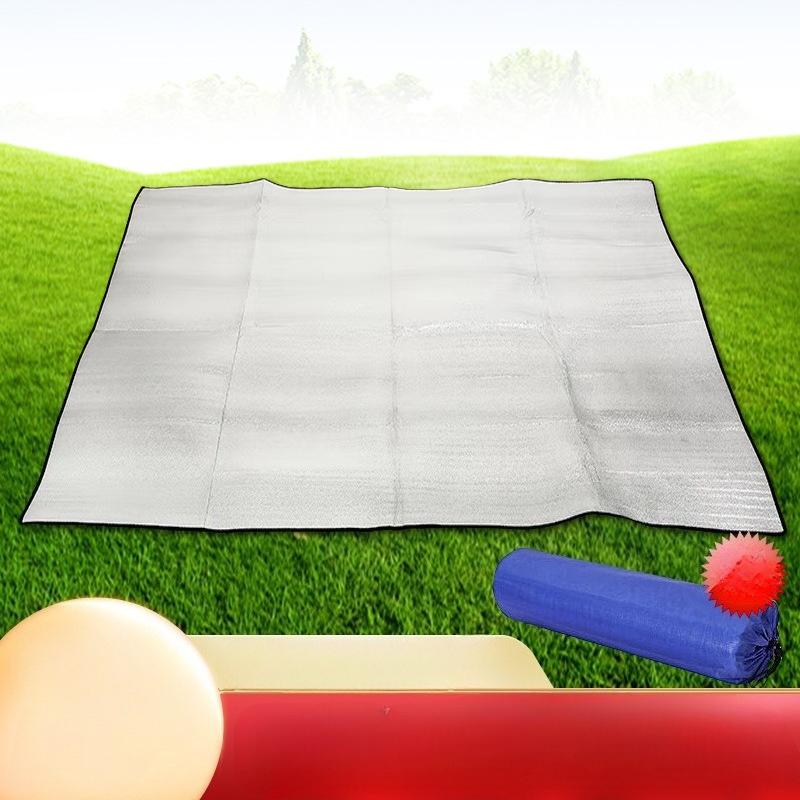 1Pc Outdoor Double-sided Aluminum Film Moisture-proof Mat Folding Thickened Portable Camping Picnic Mat Tent Moisture Partition Foldable Mat