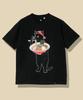 go slow caravan 341914USA/C Chinese Noodle Cat Tee Black L