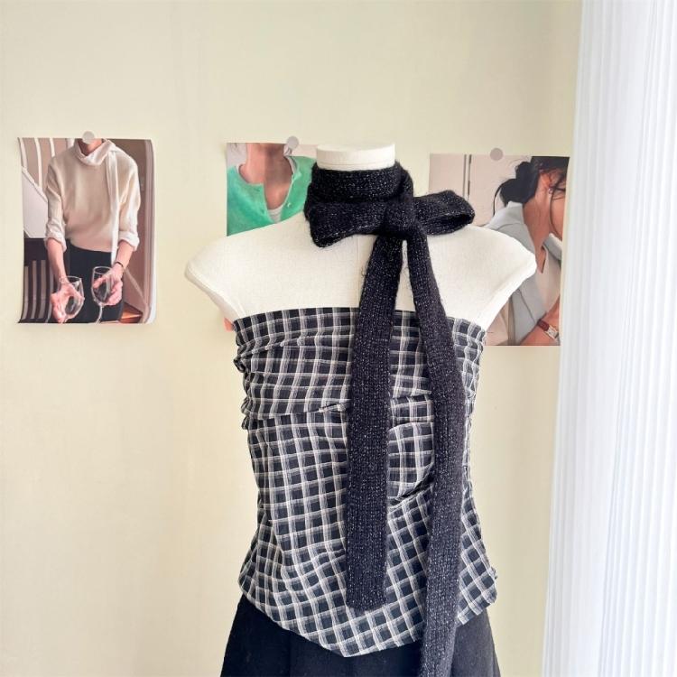 Fashion Niches Versatiles Scarf Minimalists Scarf Personality Accessory Scarf for Various Styles