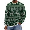 Men's Christmas Hoodless Neck Pullover Sweatshirt, for Him