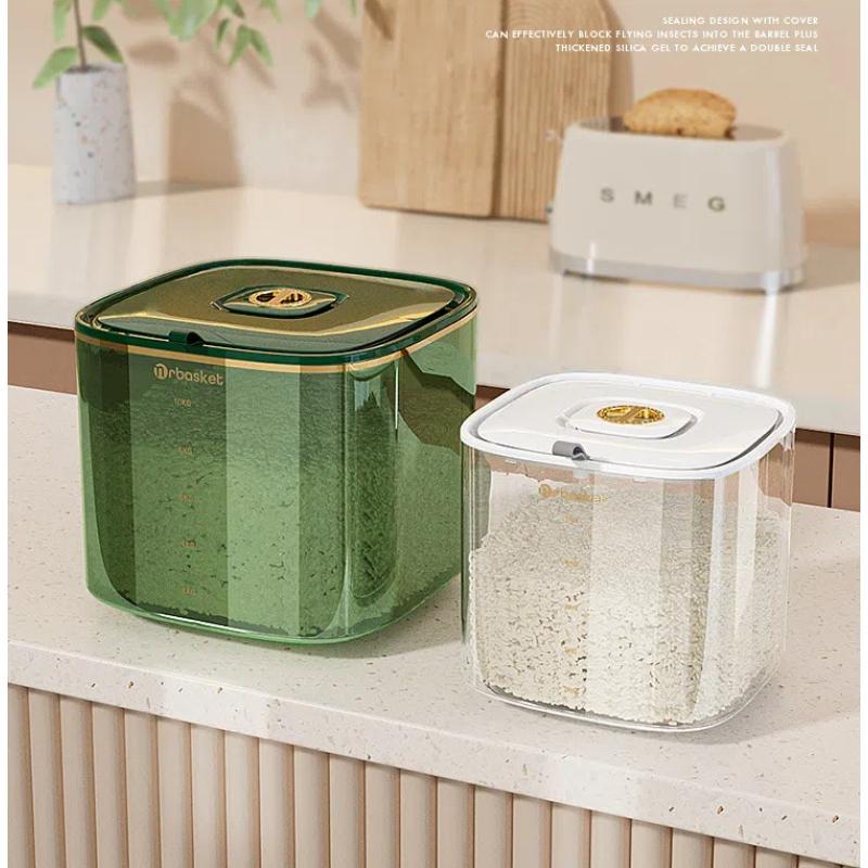 Rice Bucket Household Insect-proof and Moisture-proof Sealed Canned Grain Rice Storage Box Storage Box Flour Dog Food Cat Food