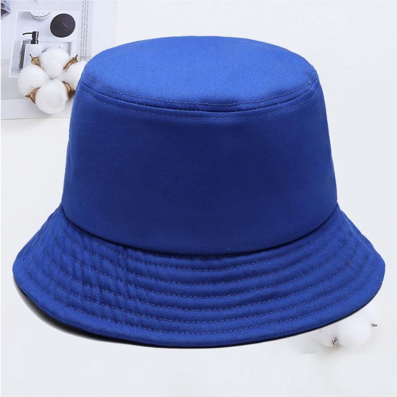 Cotton fisherman hat summer basin hat outdoor sunshade girls sun protection sun hat printing embroidery men