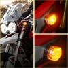 Motorcycle Mini LED Turn Signals Handlebar Blinker Indicators Amber Flowing Signal Lamp DRL for Honda Yamaha Kawasaki Cafe Racer