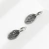 S925 Sterling Silver Leaf Pendant DIY Bracelet Necklace with Crystal Beads & Weaving Rope