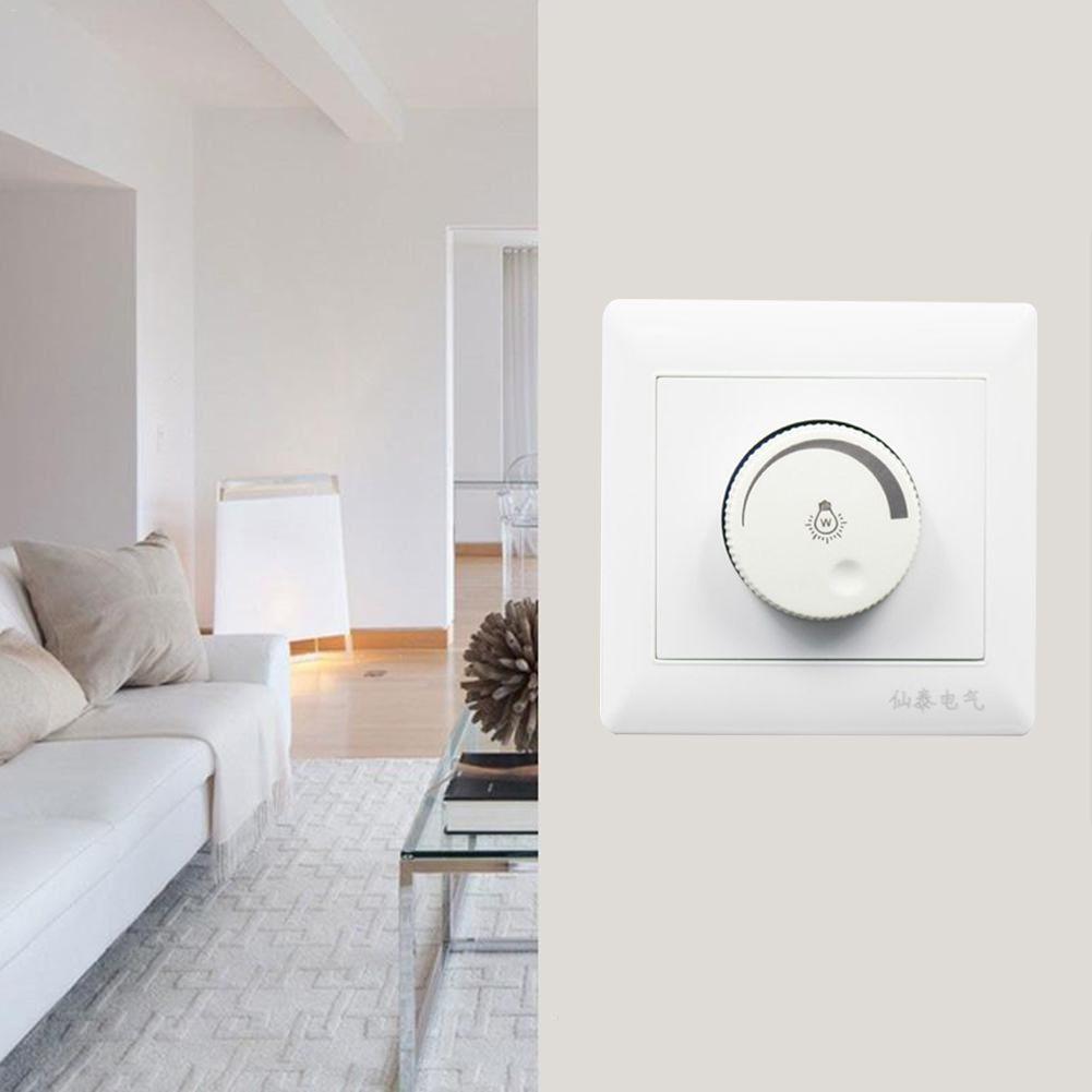 Durable Adjustable 86*86mm Brightness Controller Dimmer Switch Lamp Light Switch