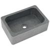 45 X 30 X 15 Cm River Stone Wash Basin Black