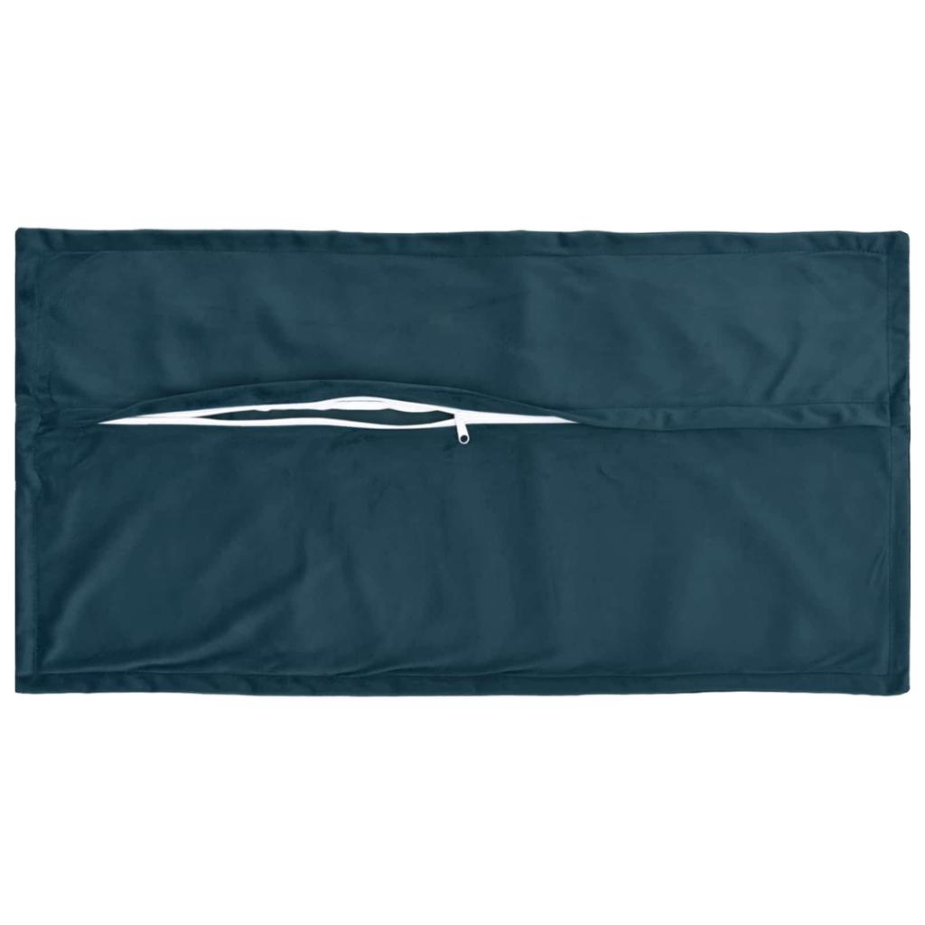Pillow Cover 2 pcs HOUTEN Blue 40 x 70 cm Velvet