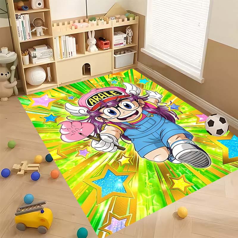 New Cartoon Dr S-Slump Arale Bathroom Rug, Soft Bedroom Floor, Home Laundry Room, Non-Slip Welcome MatCustomizable