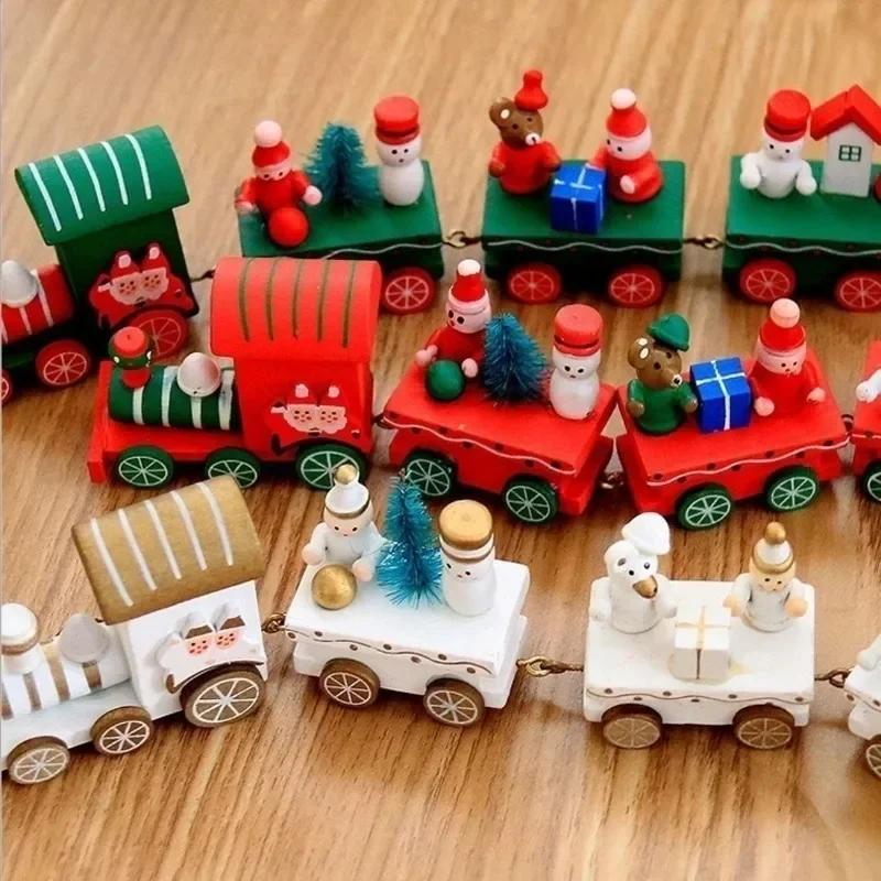 Karácsonyi Fa Vonat Boldog Karácsonyt Dekorációk Otthonra 2023 Karácsonyi Dísz Xmas Navidad Noel Ajándékok Boldog Újévet 2024