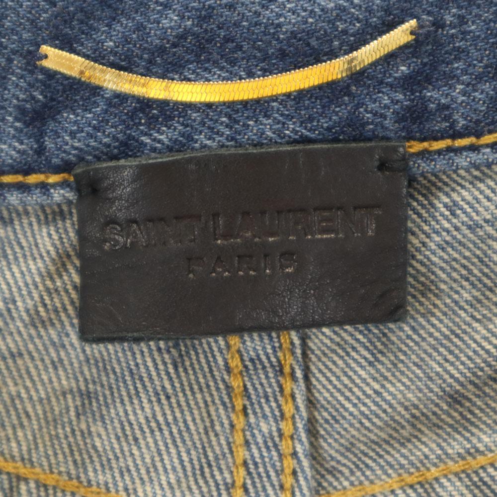 Saint Laurent Fabricat în Italia Pantaloni denim conici W24 Jeans cu nasturi Femei Folosit
