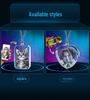 Custom 3D Laser Engraved Crystal Pendant: Portrait & Pet Design Gift
