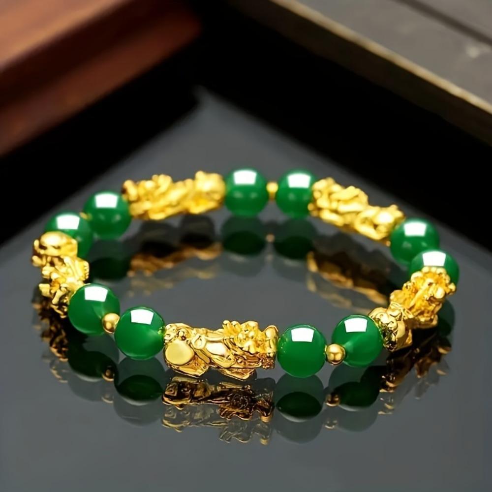 PiXiu Wealth Bracelet - Infused with prosperity and luck, a sparkling faux jewelry gift.