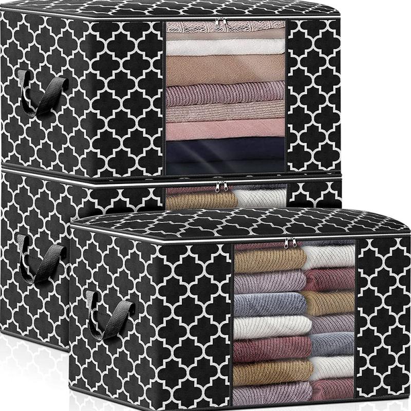 Foldable Storage  Container Quilt Bag Closet Storage Box Dustproof Organizer