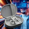EVA Travel Carrying Case Shockproof Protective Bag with Mesh Pocket Partitioned Storage for Meta Quest 3 VR Headset Controller
