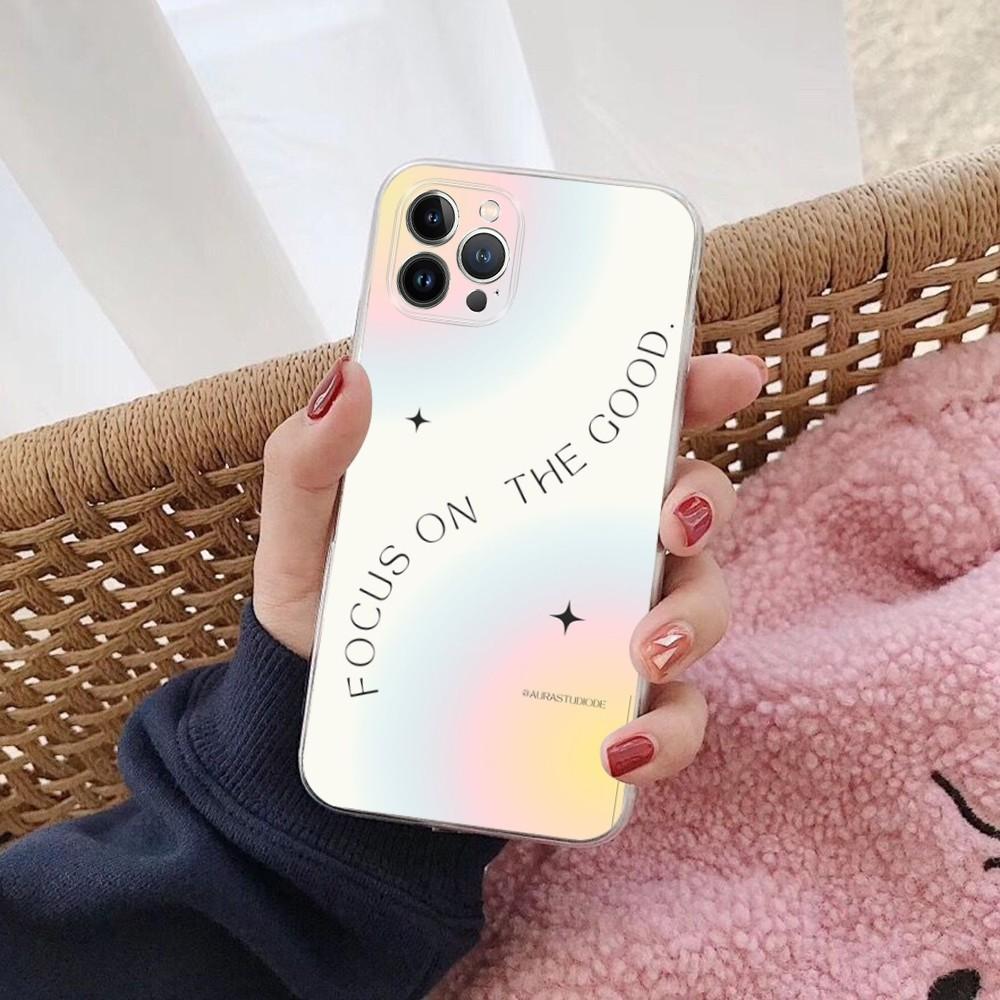 Aura Quotes Phone Case For iPhone 15 14 11 12 13 Mini Pro XS Max Cover 6 7 8 Plus X XR SE 2020 Funda Shell