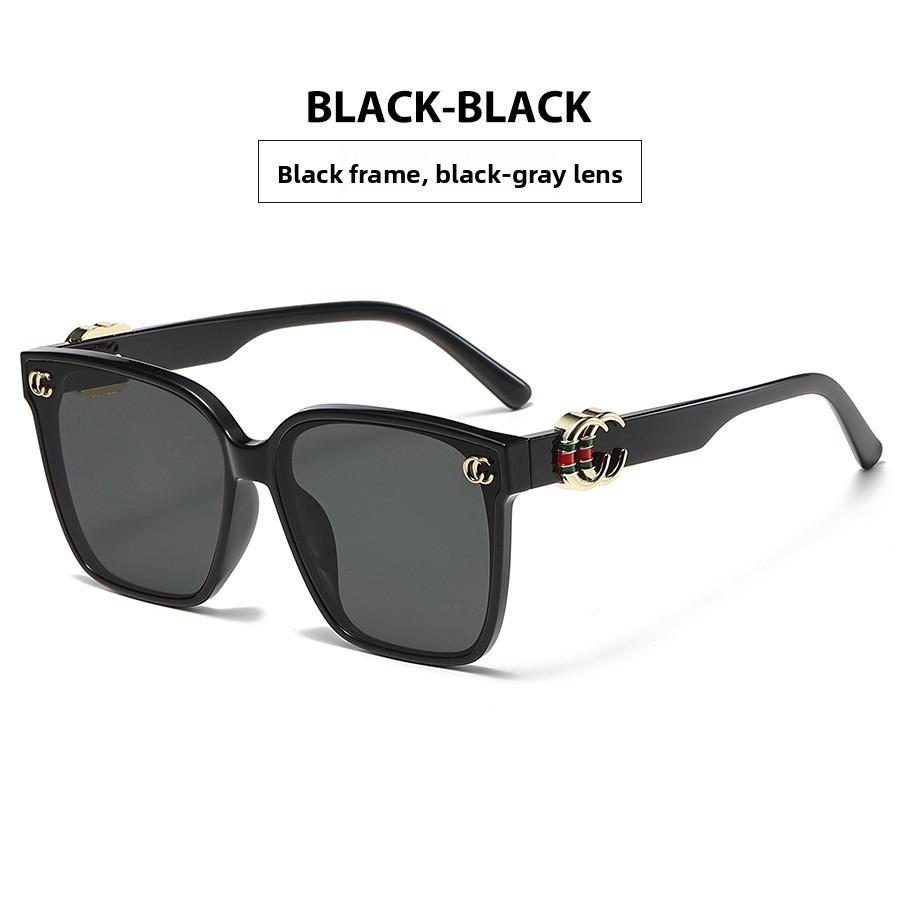 

Классические квадратные солнцезащитные очки с защитой для модных женщин и мужчин BlackFrameBlackGray