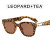2022 Retro European & American Blue Transparent Hook Style Sunglasses for Women