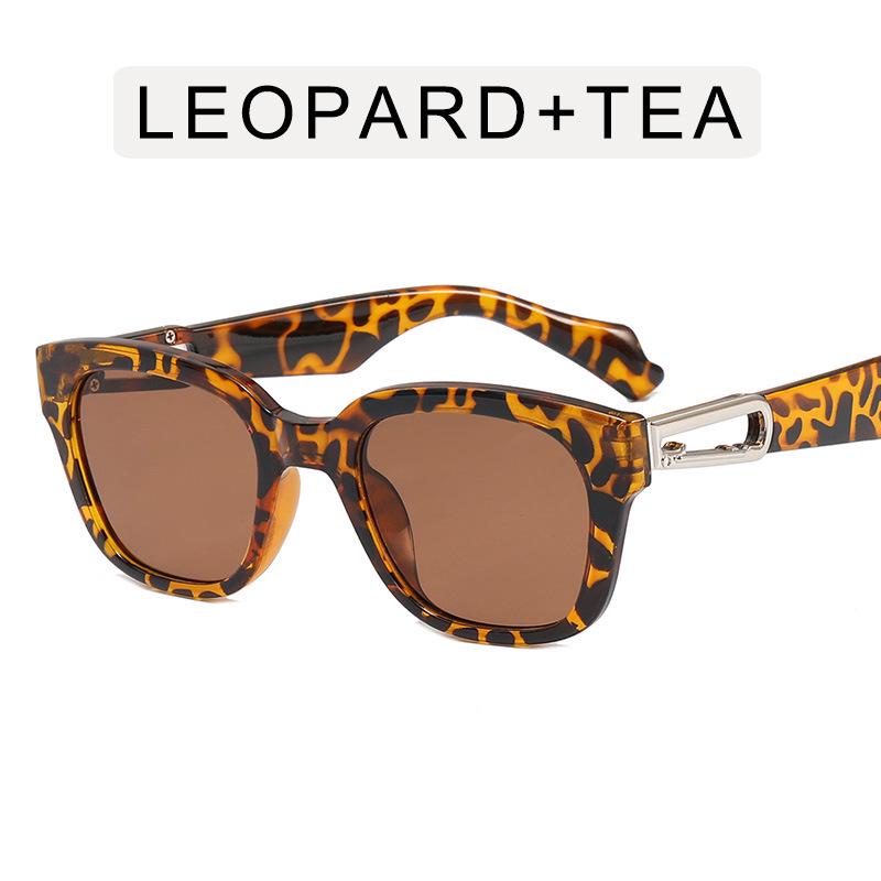 Винтажные европейско-американские синие прозрачные солнцезащитные очки с крючком для женщин, 2022 As Shown