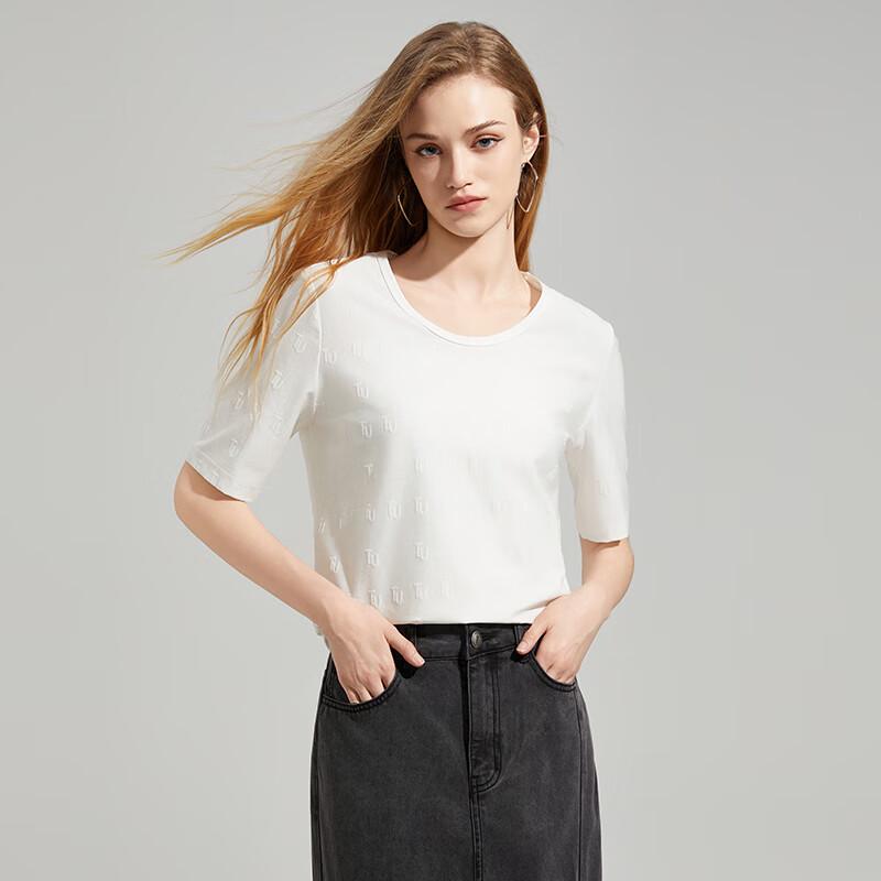 Women's Letter Embroidered Short Sleeve T-shirt