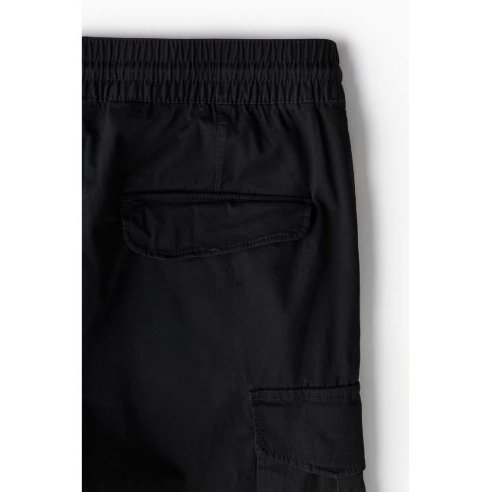 H M sliM Fit Cargo Jogger Pants Black