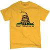 Don't Tread On Me T-Shirt Gadsden Flag American Patriot US Men's Novelty Shirt
