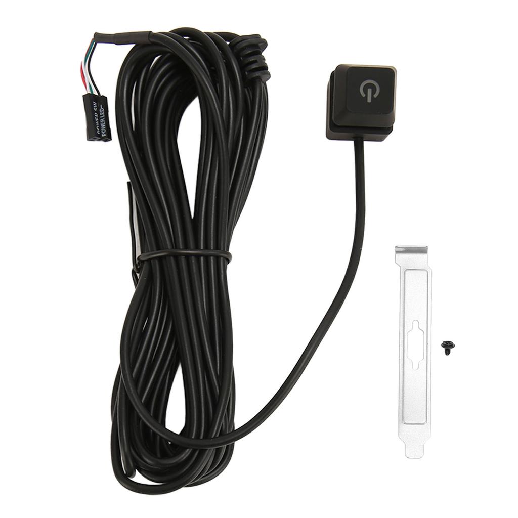 PC Power Button Extension External Flexibility PC Power Switch Power Supply Control Adapter Cable Computer Host Button