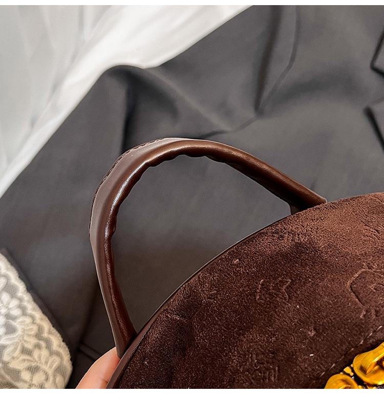 2025 American Retro Brown Large-Capacity Versatile Handbag Backpack