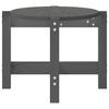 Coffee Table Gray 87 x 48 x 35 cm Solid Pine Wood