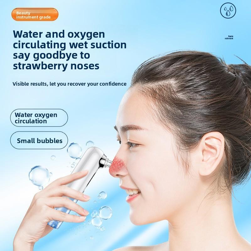 Small Bubble Blackhead Absorber, Handheld Electric Blackhead Removal, Household Facial Cleansing, Hydration Introducer, Oxygen Injection Instrument