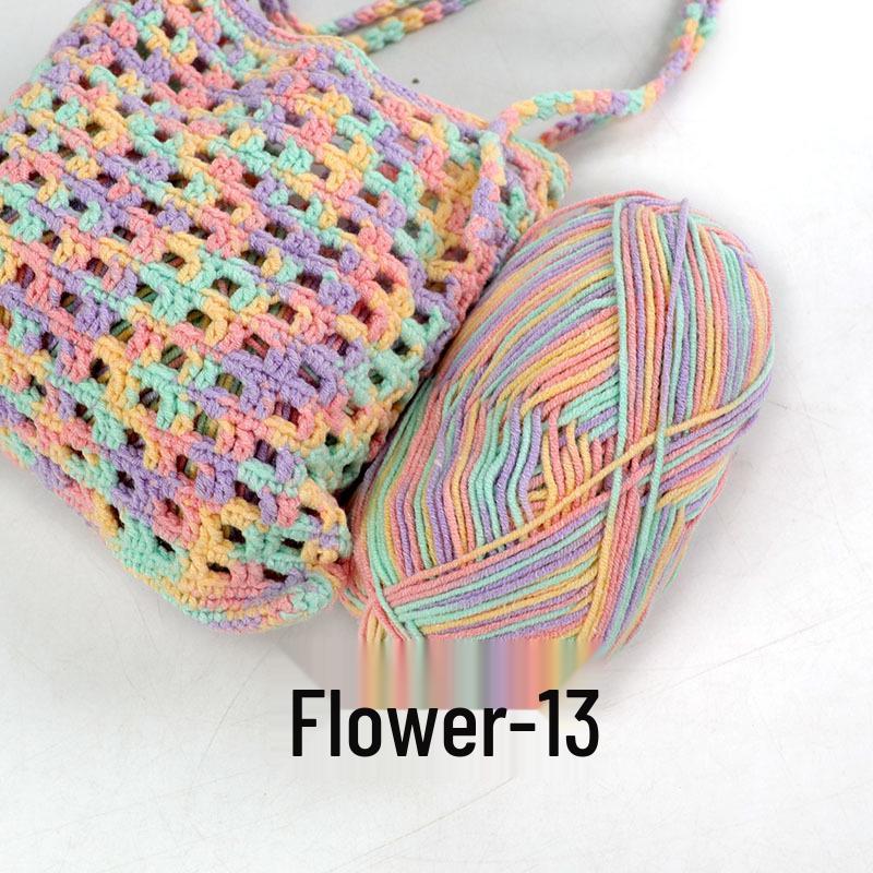 Su He 4-Strand Combed Cotton Yarn for Handmade Knitting: DIY Milk Cotton for Dolls, Cushions, and Blankets.
