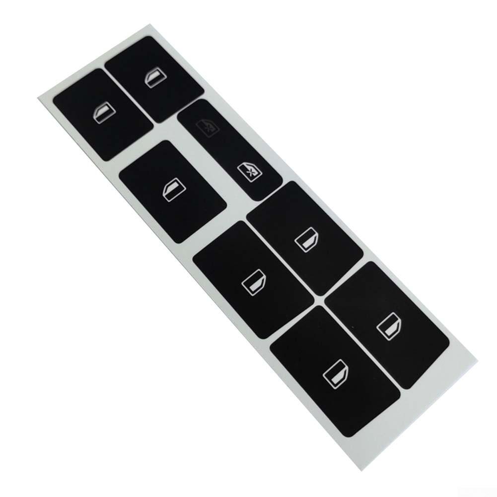 Black Overlay Worn Knob Switch Button Repair Decal Sticker