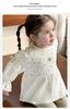 2026 Spring Floral Doll Shirt & Korean-Style Two-Piece Set for Infant and Toddler Girls