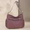 Women's Crossbody Bag Multi-Compartment Middle-Aged and Elderly Shoulder Bag Solid Color Mother Bag
