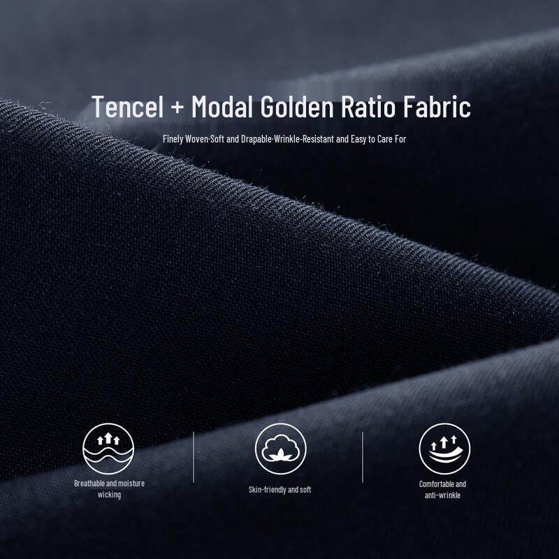 Shanshan Men's Comfortable Stretch Business Casual Straight-Fit Pants