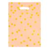 Party Favor Bags with Polka Dot Pattern Durable Aluminum Foil Material Die Cut Handle Gift Bags for Events and Celebrations