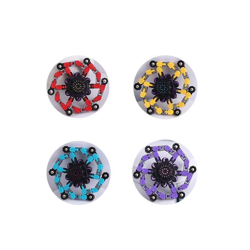 

Hot Sale Stress Relief Fidget Spinner: Chain Deformation Mechanical Rotating Toy