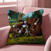 The W-Wild Robot Cushion Cover Multi-Scene Pillow Cover for Home & Car - Reversible, Soft & Durable for Daily Use