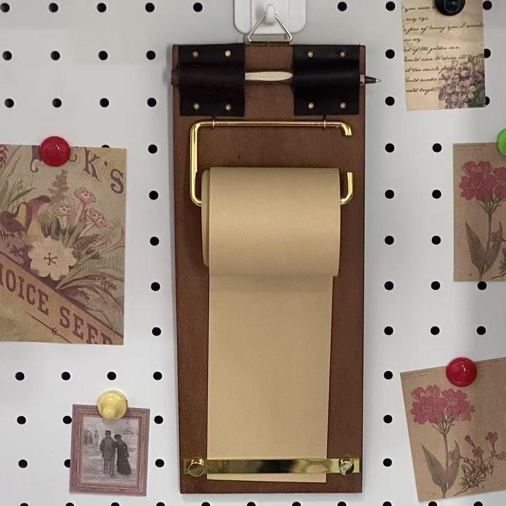 Retro Kraft Paper Clipboard Notebook: Exquisite Ink-Style Design