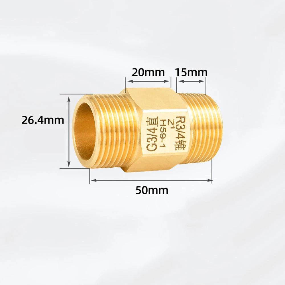 

Brass Joint Male BSPP To Male BSPT 3/4 Thickened Pipe Fittings Joint Butt Fittings Short Wire Butt Fittings (Bronze Yellow,3/4 ) бронза жовтий колір