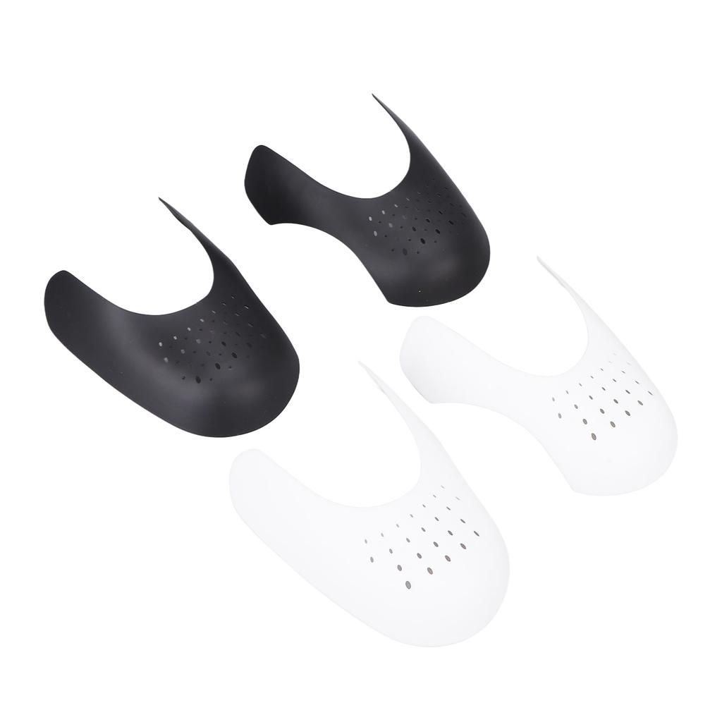 4 Pairs Shoe Inserts Guard Cuttable Reduce Crease Sneaker Shoes Protector Shaper White Black
