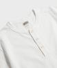 Beulonseun 10.6 Oz Cotton Short Sleeve Henley Tee White