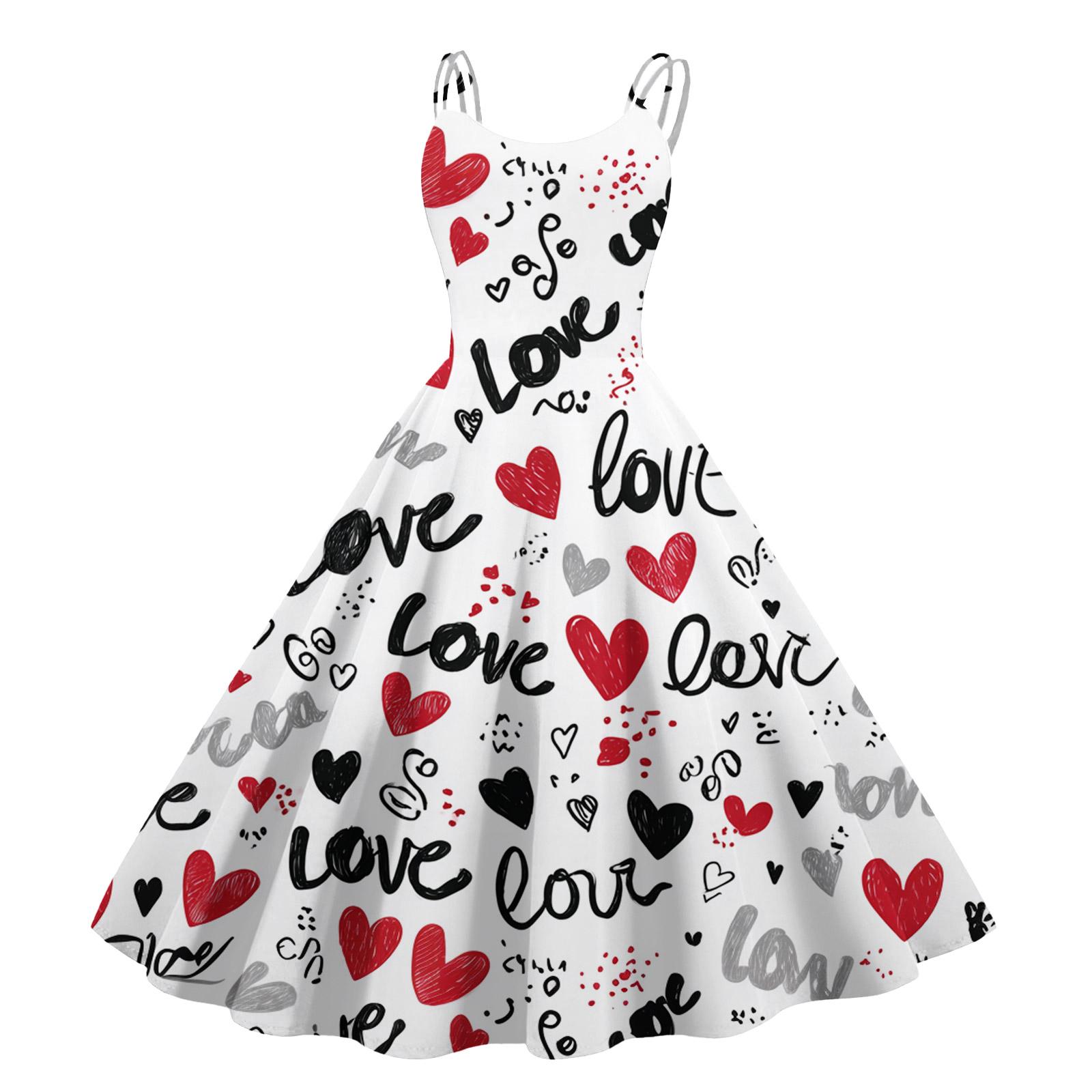 

Women s Print Sexy Off-The-Shoulder Punk Vintage Dress L