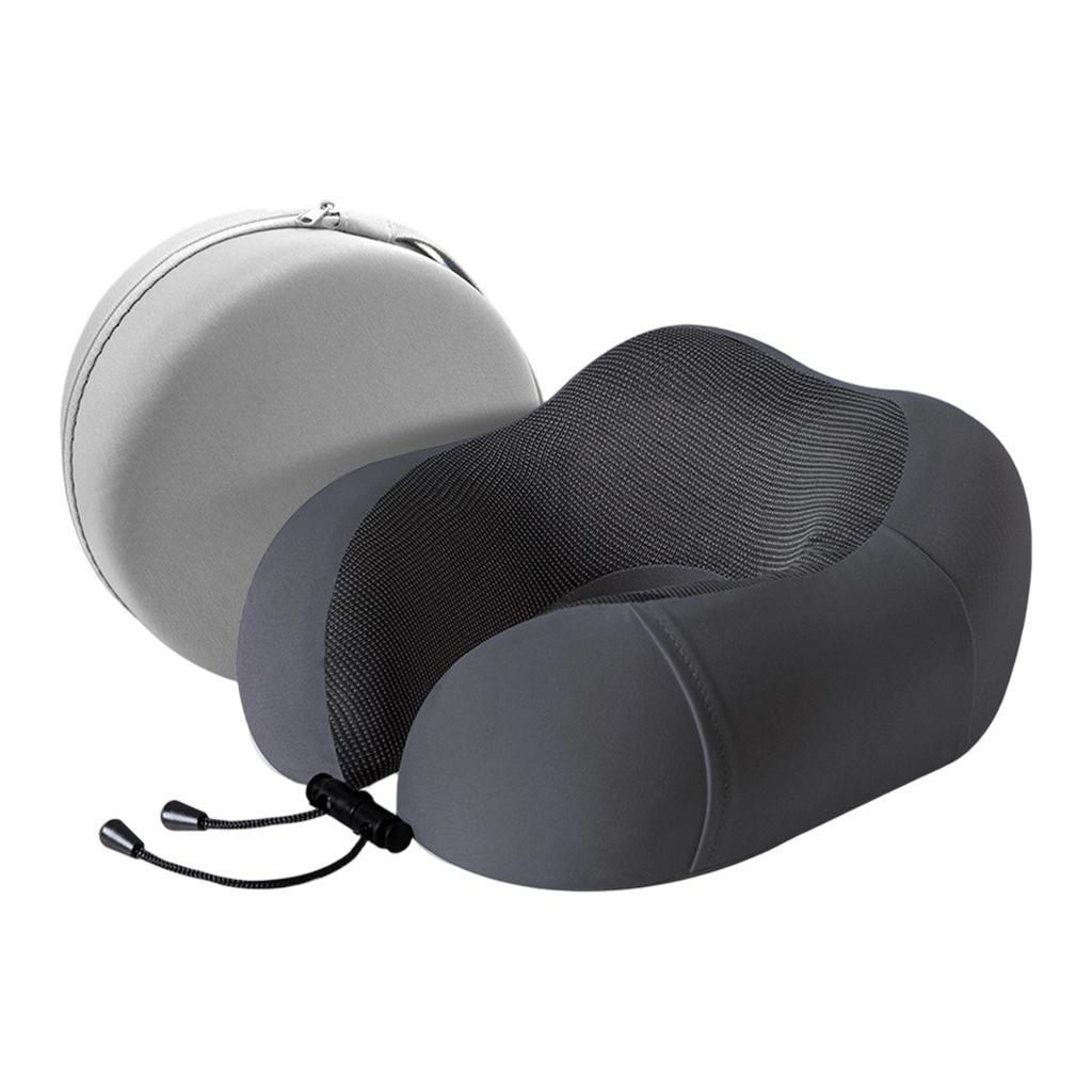Travel Neck Pillow U Shaped Memory Foam Support Ergonomic Design Portable Lightweight Adjustable Drawstring for Comfort on Plane Train Car