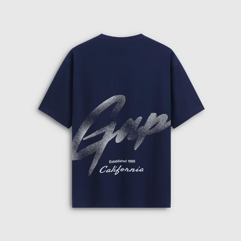 GAP Unisex Moisture-Wicking Logo Loose Fit T-Shirt