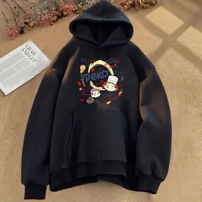 The New Hooded Sweatshirt for the Autumn and Winter of 2025 Features a Loose and Laid-back Style with Fun Prints for a Couple